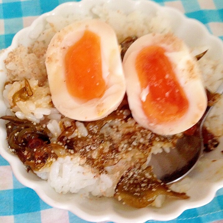 味玉と子持ち昆布のご飯♡